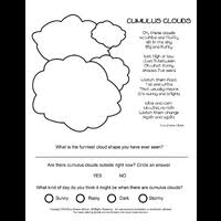 Clouds come in various colors, shapes, and sizes. New Activity Sheets Cloud Types Socamom
