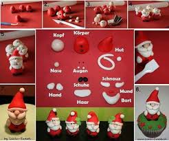 Fondant Nikolaus Weihnachten Ton Weihnachtsideen Weihnachtsbasteln