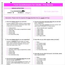 With a copy and paste, you can add it to a web page or create a popup lightbox on your website. Food Questionnaire For Adults 120 121 Snap Ed At Michigan Fitness