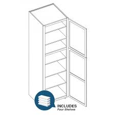 Shelf thickness offers durability and its adjustable shelf design helps you maximize your storage space. 18 Single Door Pantry 90 Tall Shakercabinetsupply Com