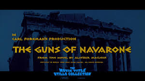 Most of us have read or seen the alistair maclean story about the dreaded guns of navarone. The Guns Of Navarone 1961 Title Sequence Youtube