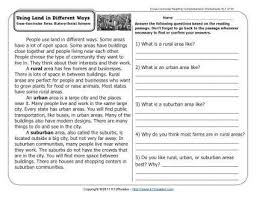 Using Land In Different Ways 2nd Grade Reading Comprehension Worksheets Reading Comprehension Reading Comprehension Worksheets 2nd Grade Reading Comprehension