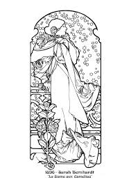 Mucha Black White14 Dvdbash Jpg 1240 1754 Coloring Book Art Alphonse Mucha Art Mucha Art