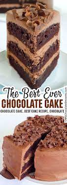 The Best Ever Chocolate Cake Recipe Best Ever Chocolate Cake Cake Recipes Chocolate Recipes
