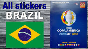 The tournament will take place in brazil from 13 june to 10 july 2021. Complete Brazil Stickers In Panini Copa America Album 2021 Argentina Colombia Youtube