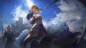 Wallpaper character art female characters fate illustration cute pictures 3840x2160 wallpaper art character. Anime Girls Fate Series Saber Knight Armor Castle Low Angle Fate Stay Night Fate Zero Female Warrior Wallpaper Resolution 2560x1440 Id 573107 Wallha Com