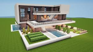 While exploring and making your way around the world of minecraft is exciting, one of the more fun experiences players. Grosse Moderne Villa In Minecraft Bauen Tutorial Haus 174 Youtube