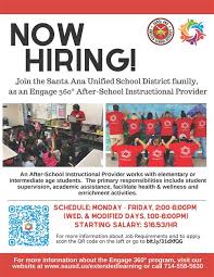 Sausd Now Hiring Instructional Providers