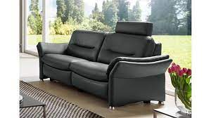 3 Sitzer Sf1520 Sofa Polstersofa In Echtleder Schwarz Hukla Sofa Wohnen Polster