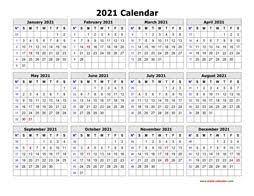 Easy to print, download, and share with others. Printable Calendar 2021 Free Download Yearly Calendar Templates