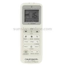 Code list and enter it using the number buttons. Sunsky Chunghop Universal A C Remote Control K 1068e