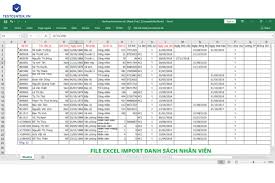 Các lưu ý khi sử dụng mẫu quản lý nhân sự bằng Excel - Testcenter