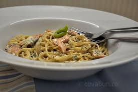 Spaghetti Cu Somon Afumat Si Wasabi Spaghetti Fish Recipes Pasta Recipes