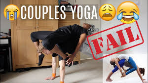 Draw the opposite leg into tree pose by bending the knee and bringing foot to the ankle, calf or inner thigh of the standing leg. Funny Couples Yoga Challenge Youtube