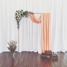Gta Vintage Rustic Rentals Glam Decor Ceremony Backdrop Copper Wedding Arch Copper Wedding