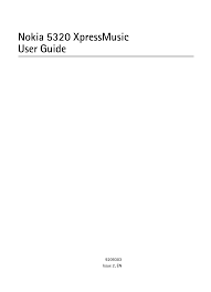 Nokia 5320 XpressMusic User Guide