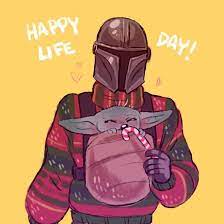 Malia On Instagram Wishing You All The Best This Life Day Mando Thechild Babyyoda Mandalorian T Star Wars Drawings Star Wars Art Star Wars Artwork