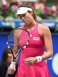 Garbine Muguruza Of Spain Reacts After Losing A Point Against Garbine Muguruza Muguruza Tennis Outfit Women