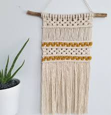Alice Macrame Wall Hanging Macraweave Mustard Wall Etsy Macrame Wall Hanging Mustard Walls Wall Hanging