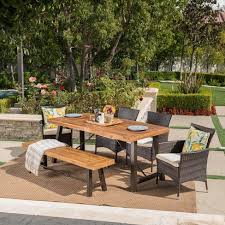 Type in the past participle. Jennys 6pc Acacia Wicker Patio Dining Set Brown Christopher Knight Home Target