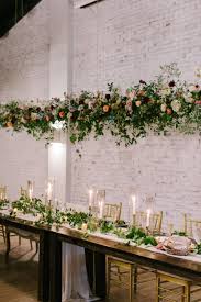 Suspended Head Table Floral Installation Head Table Wedding Flower Installation Floral Arrangements Wedding