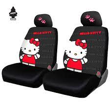 Hello Kitty Cord Car Seat Cover With Pink Paw Headrest Covers And Air Freshener Walmart Com