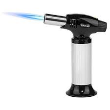 Blow Torch Culinary Torch Kitchen Cooking Butane Torch Creme Brulee Torch Adjustable Flame Lighter With Safety Lock For Cooking Bbq And Baking Diy B