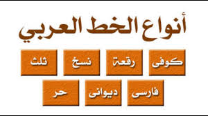 أنواع الخط العربي بطريقة رائعة الرقعة النسخ الثلث الديواني الفارسي الكوفي الحر Youtube