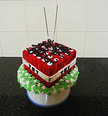 So i thought i'd make a quick minecraft tnt cake to show my enthusiasm for the game. Minecraft Tnt Cake Cake By The Custom Piece Of Cake Cakesdecor