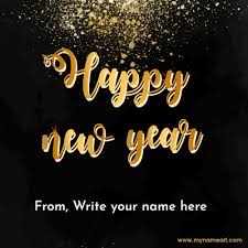 Wishing you and your family health, happiness, and prosperity in the new year. Write Name On New Year Wishes Message And Greetings Card