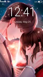 Which cute couple did you recreate? Love Couple Anime Style Screen Lock Pour Android Telechargez L Apk