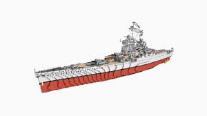 The french proposal of 1940 shortly before the fall of france to finish her as a hybrid battleship and aircraft carrier capital ship to provide not only fire support for the marine nationale but aircraft projection or aerial fleet. French Battleship Jean Bart 1 1 Minecraft Map