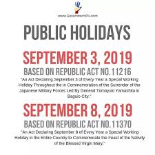 5th may, wednesdayinternational midwives day. Kidapawan City Special Working Holidays Po Ang September Facebook