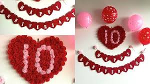 Simple Anniversary Decoration Ideas At Home Romantic Room Decor Ideas Diy Heart Banner Youtube Anniversary decoration at home | 1000+ anniversary decoration ideas at home.