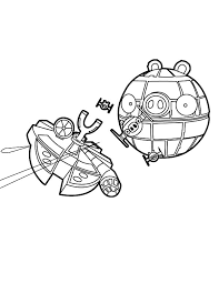 Character 9 star wars episode ii attack of the clones. The Death Star Angry Bird Star Wars Coloring Pages Bulk Color