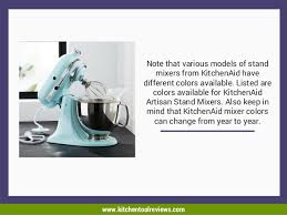 And they did it with their stand mixer. The Best Kitchen Aid Mixer Colors