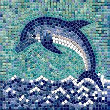Delfin Mosaik Dolphin Mosaic By Alea Mosaic Com By Clemens Circulatum Via Flickr Mozaic Sanati Mozaik Fayans Mozaik Cam Paneller