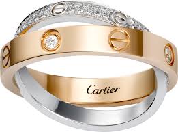 Pure gold alone is rather soft, meaning it's not hard enough to be used in jewelry. Crb4094600 Love Ring Diamond Paved Rose Gold White Gold Diamonds Cartier