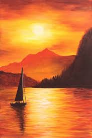 40 Nouvelles Peintures Acryliques A Admirer 40 Nouvelles Peintures Acryliques A Admirer Landscape Art Painting Sunset Painting Acrylic Sunset Painting