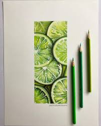 Realistic Limes Colorful Drawings Art Drawings Simple Art Drawings Sketches Creative