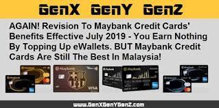 View rewards and benefits that best suit your lifestyle. Revision To Maybank Credit Cards Benefits Effective July 2019 Nothing For Topping Up Ewallets But Maybank Credit Cards Are The Best In Malaysia Genx Geny Genz