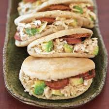 Chicken And Chorizo Arepas With Chimichurri Arepas Chimichurri Recipe Recipes