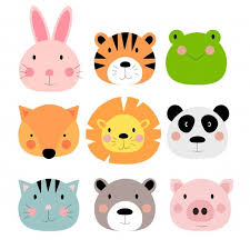 Cute Hand Drawn Animals Characters Colle Premium Vector Freepik Vector Background Baby Cartoon Zoo Animals How To Draw Hands Cute Animal Illustration