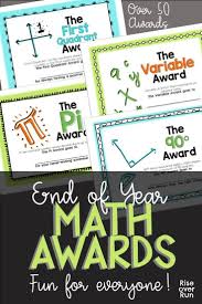 Math Awards For End Of Year Fun Math Math Tools High School Math