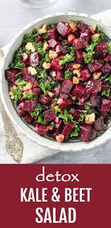 Detox Kale Beet Salad Vegan Salad Recipes Beet Recipes Healthy Salad Recipes