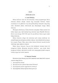 Sebelumnya, kita sudah mengetahui karakteristik kalimat dalam bahasa in. Doc Bahasa Indo Ulsana Puji Lestari Academia Edu