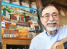 Mural depicts downtown's past, present, future