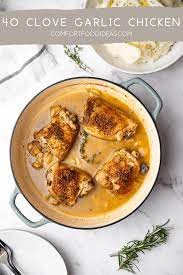 40 Clove Garlic Chicken Easy Dinner Recipe Recipe Easy Dinner Recipes Quick Dinner Recipes Chicken Dinner Recipes