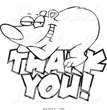 We offer an extraordinary number of hd images that will instantly freshen up your smartphone. Vector Of A Cartoon Grateful Bear Resting On Thank You Text Coloring Page Outline By Toonaday 14425