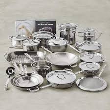 All Clad Copper Core 33 Piece Cookware Set Pots And Pans Sets Cookware Set Stainless Steel Cookware
